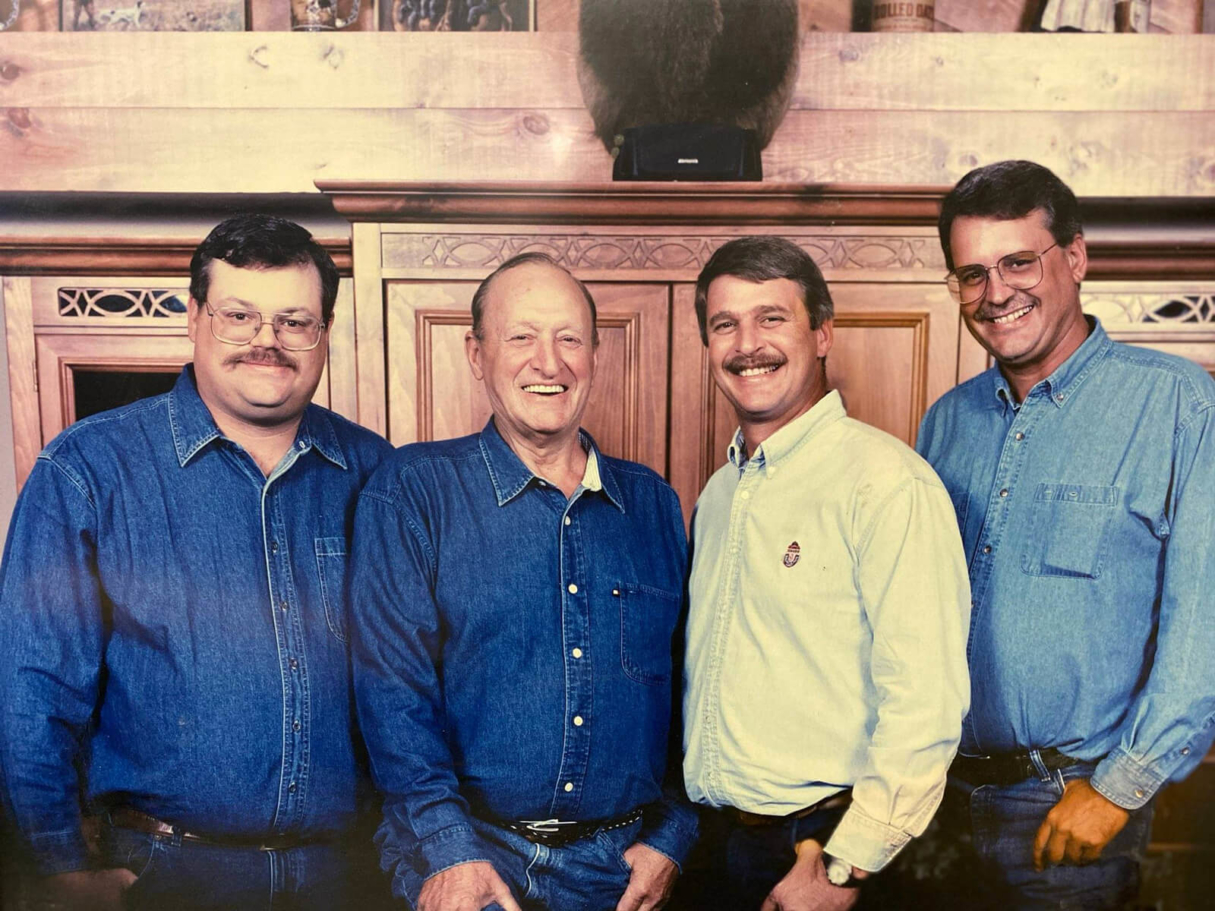 Van Kirk Bros. Contracting Founders (left to right) Dave Van Kirk, Jack Van Kirk, Jim Van Kirk, John Van Kirk